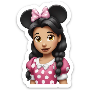 Niña minnie mouse sticker