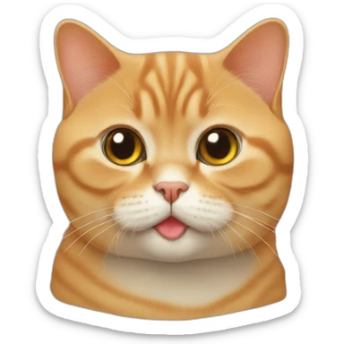 ginger british shorthair sticker