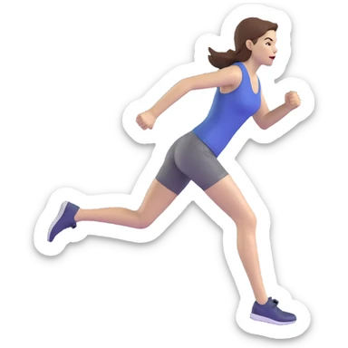 Michelle Monaghan running, female actress with brown hair sticker