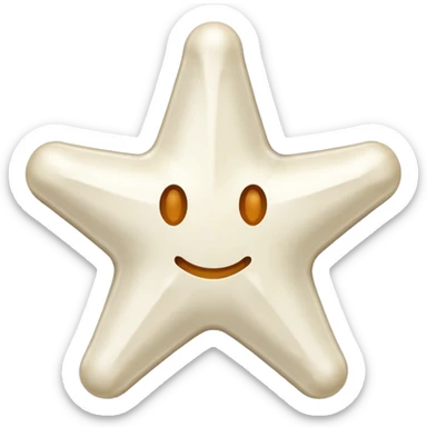 starshape made of bone. no face . no outer ridge. no eyes. no. nose. no mouth. just a star stop rendering a face on it/ plane white star sticker
