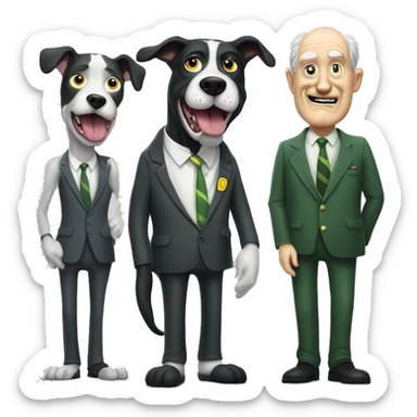 Mr. Pickles is an American adult animated horror comedy series created by Will Carsola and Dave Stewart for Adult Swim - dog sticker