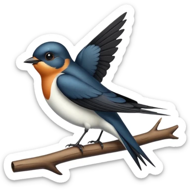 Swallow sticker