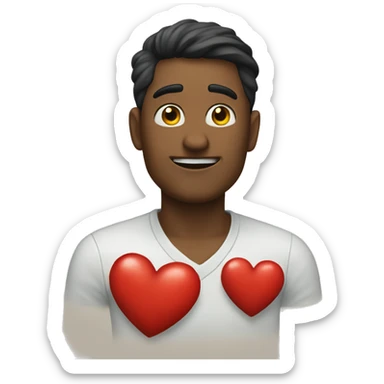 Corazones inexistentes sticker