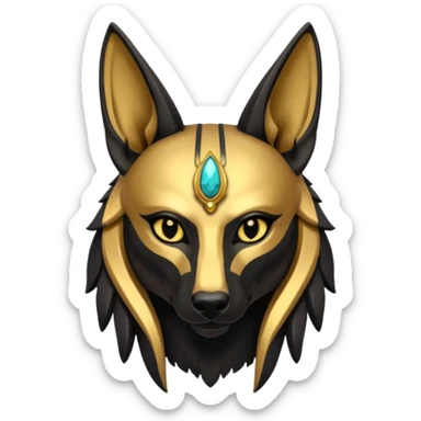 Anubis from Egyptian Gods sticker