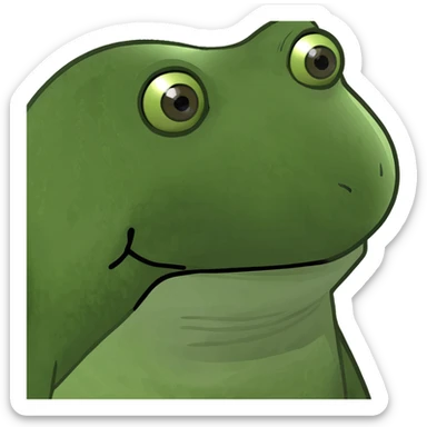 Frog te like sticker