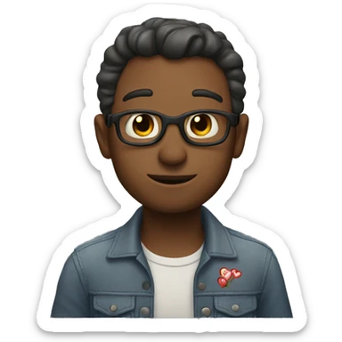 A man saying goodbye to love sticker