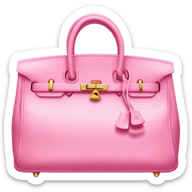 Pink birkin bag sticker