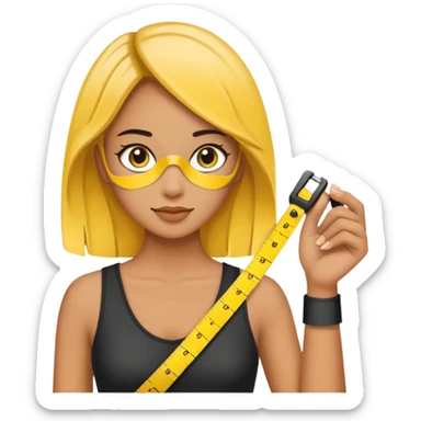 Measurement tape for fashion designer  sticker