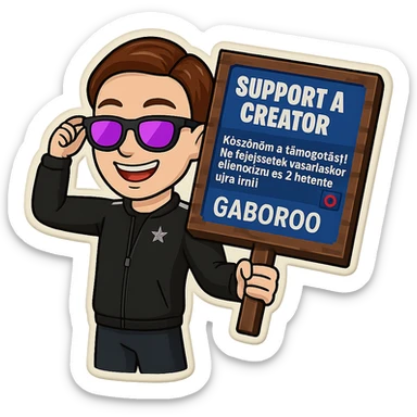 Edit the first image character by removing the 'GG' text. The character should be holding a Minecraft-style sign to the right with the text from the second image clearly visible and unchanged. Keep the same retro stickers style and make the background transparent. sticker