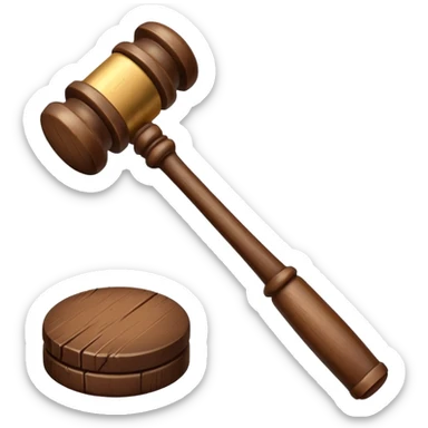 court hammer sticker