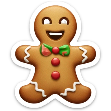 Gingerbread man  sticker