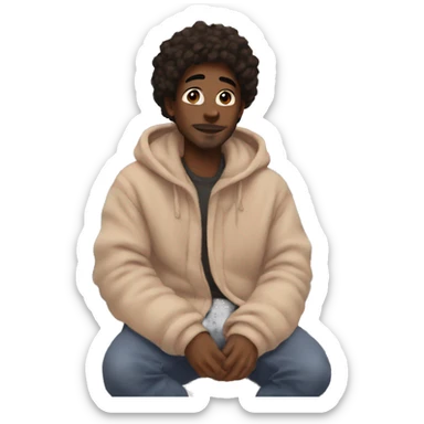 Aesthetic winter cozy vibes sticker