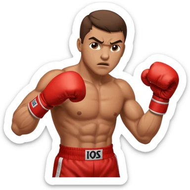 Boxer punch sticker