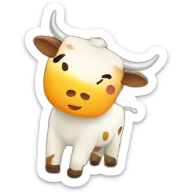 cute mango cattle sticker