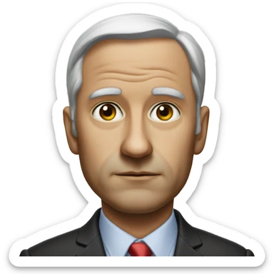 politic photorealistic serious sticker