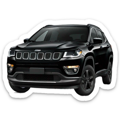 All black jeep compass sticker
