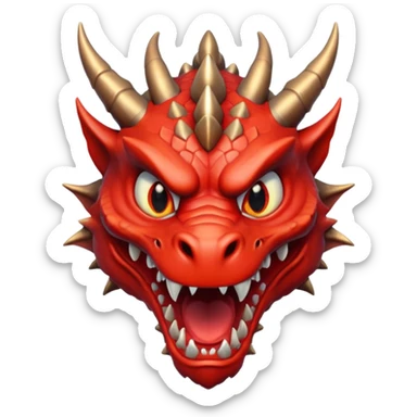 angry Dragon sticker