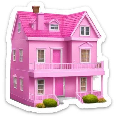 Pink Barbie dream house  sticker