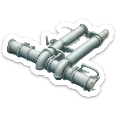 Audio notes going through water pipeline sticker