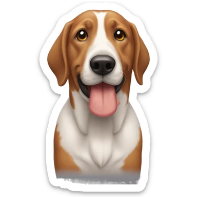 un perro dizfrazado de salchiccha sticker