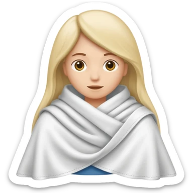 een meisje die voor een ziekenhuis staat en die aan het wenen is terwijl een vrouw tegen haar schreeuwt sticker