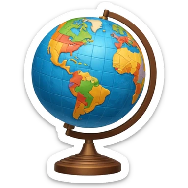 Geography sticker