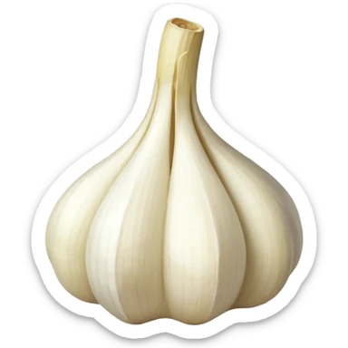garlic 45 degrees sticker