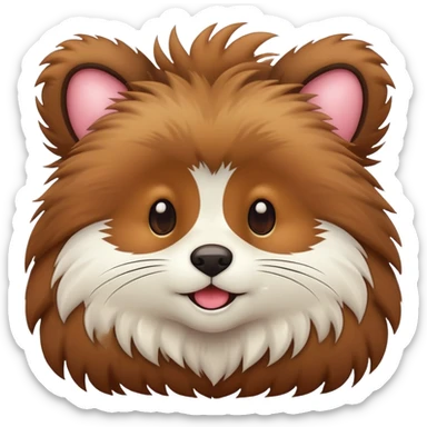 Cused furry animal sticker