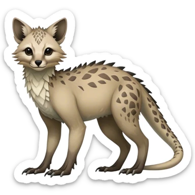 Modern Realistic Rare Fantasy Vernid-Trico-species by LiLaiRa full body sticker