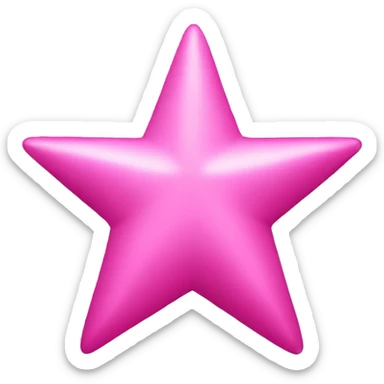 pink star sticker