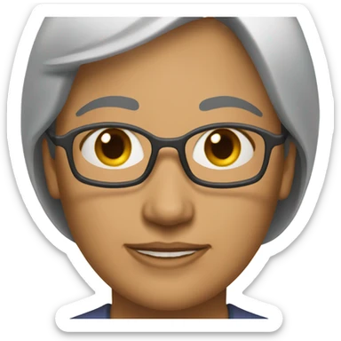 45 old woman sticker