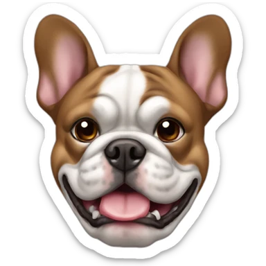 Tanzende, französische Bulldogge sticker