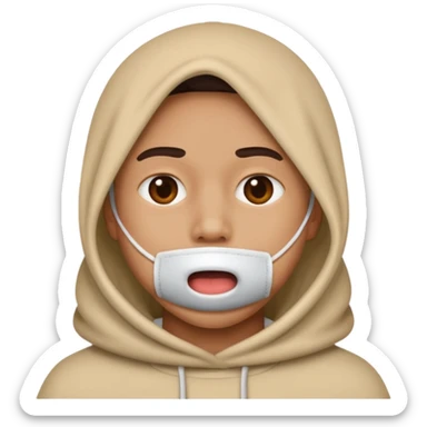 No pero tapada la boca  sticker