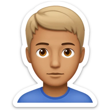 realistic portrait of a man sticker