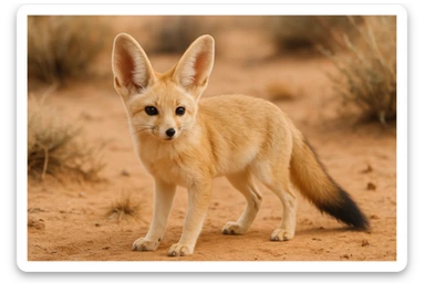 Fennec fox sticker