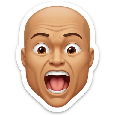 Cinematic Realistic Thor Portrait, head tilted slightly with a dramatic, wide-open yawn, revealing a relaxed yet powerful presence. The natural interplay of light accentuates his muscular contours and tender expression, balancing his legendary might with an unexpectedly human moment of repose. sticker