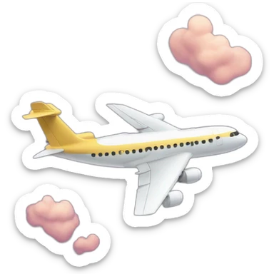 plane in burst  to twins sticker