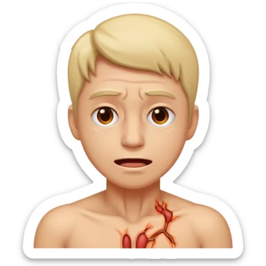 pain in the body sticker