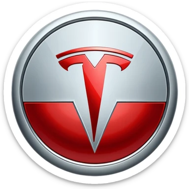 Tesla logo sticker