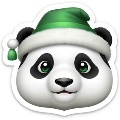 St Patrick’s day panda sticker