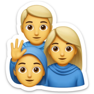 Arka plan mavi kare ve içinde bir beyaz tik işareti var  sticker