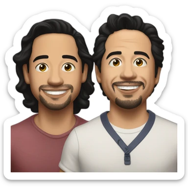 anthony ramos with lin manuel sticker