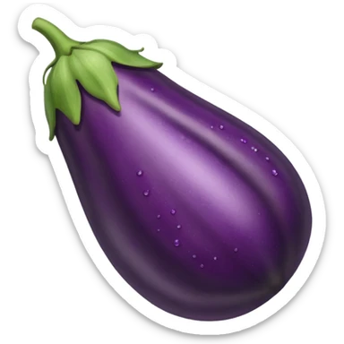 Eggplant sweating sticker