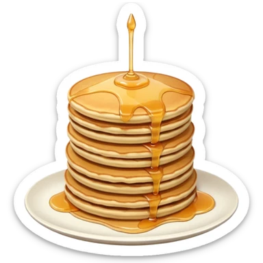 tower of pancakes in a stack sticker