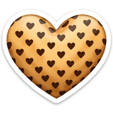 Cheetah print heart sticker