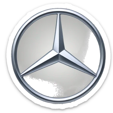 Mercedes logo sticker