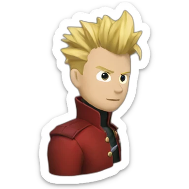 Vash the Stampede (Apple, iOS 17 style) sticker