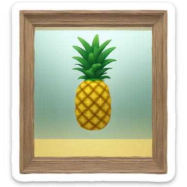 🍍 pineapple looks at its reflection in the mirror sticker