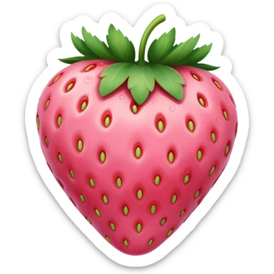 soft pink strawberry  sticker