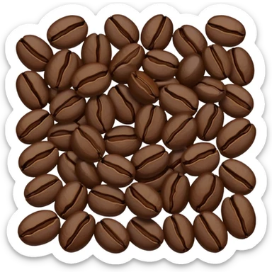 Saudi coffee beans sticker